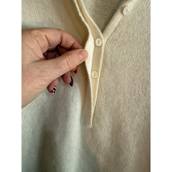 Liz Claiborne collection angora wool cream sweater L - Picture 3 of 7